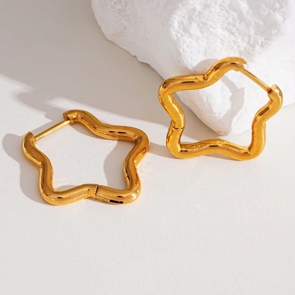 Cartoon Five-Pointed Star Earrings, Cute Simple Fresh Fashion Earrings for Women